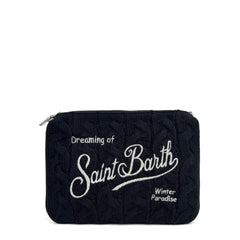 Pochette SAINT BARTH PARISIENNE WOOL BRAID - Nero 01341I