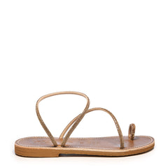 Sandalo LE SALENTINE 1130 tubo strass - Oro