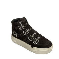 ASH STARMOON BUCKLE Platform Sneaker - Suede Bistro