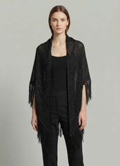 Scialle lurex AKEP 13030 - Nero