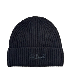 SAINT BARTH MOSS 00038G - WS 00 Black Beanie
