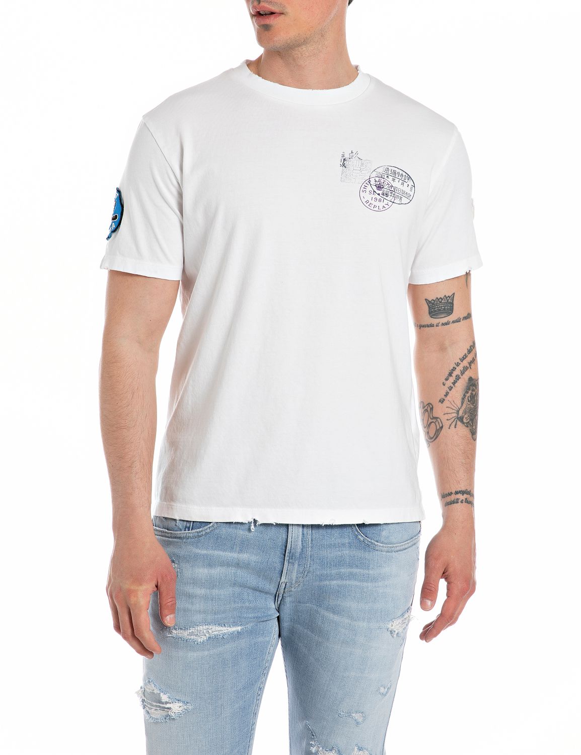 T-shirt REPLAY M6763.000.23608P.801 - White