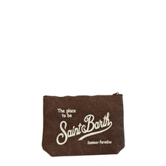 Pochette SAINT BARTH ALINE CANVAS 00246L - Marrone