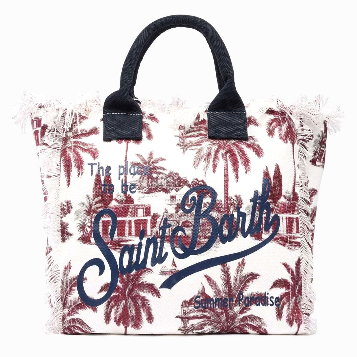 Borsa a spalla SAINT BARTH VANITY 09495L - Bianco/Bordeaux