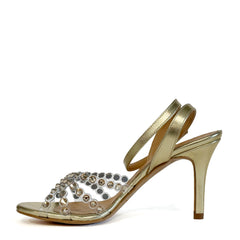 Sandalo con tacco OVYE' LF934041 - Platino