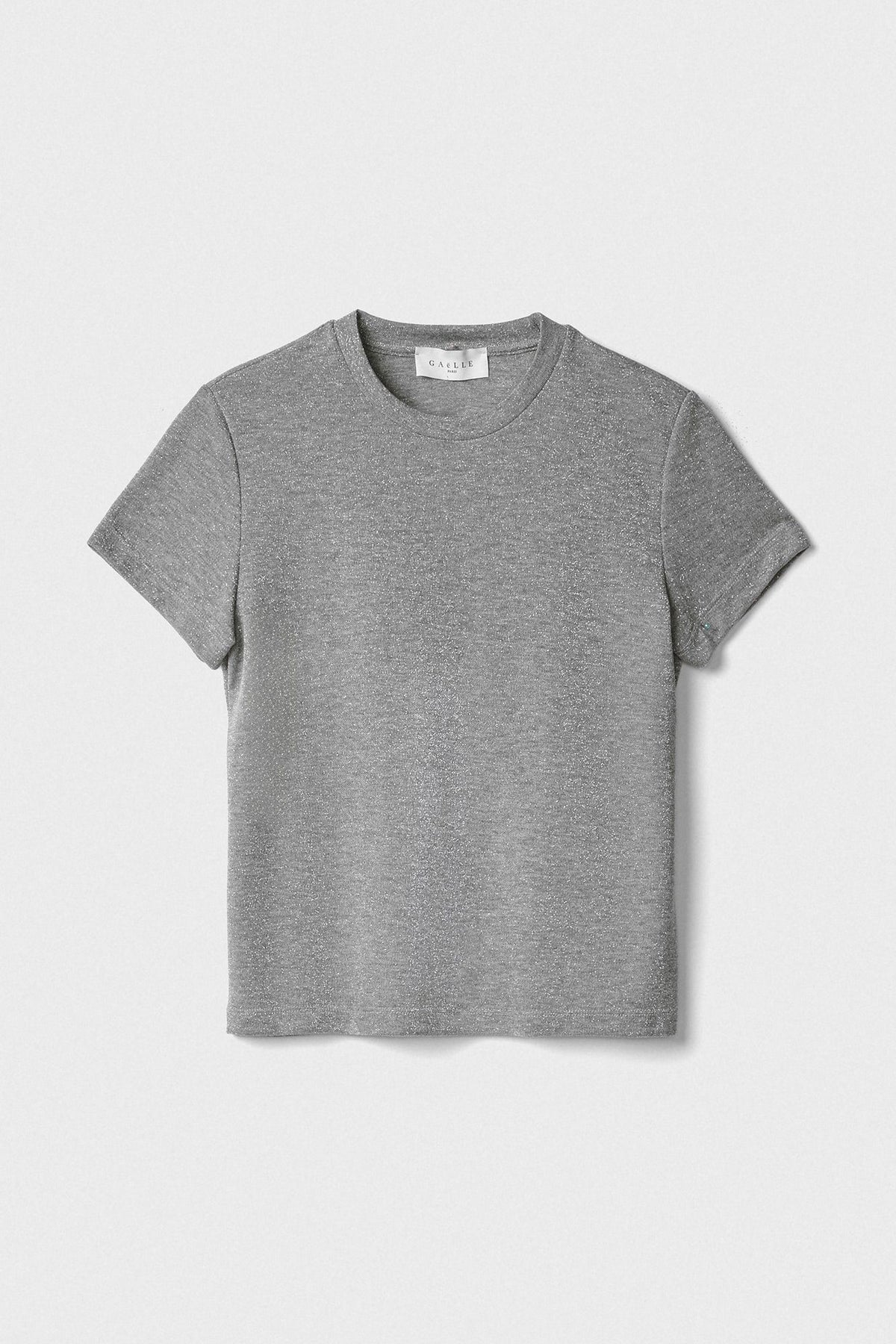 T-shirt in jersey lurex GAELLE PARIS GAABW07733 - Argento
