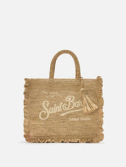 Borsa volant SAINT BARTH RAFFIA MID 00222L - Beige