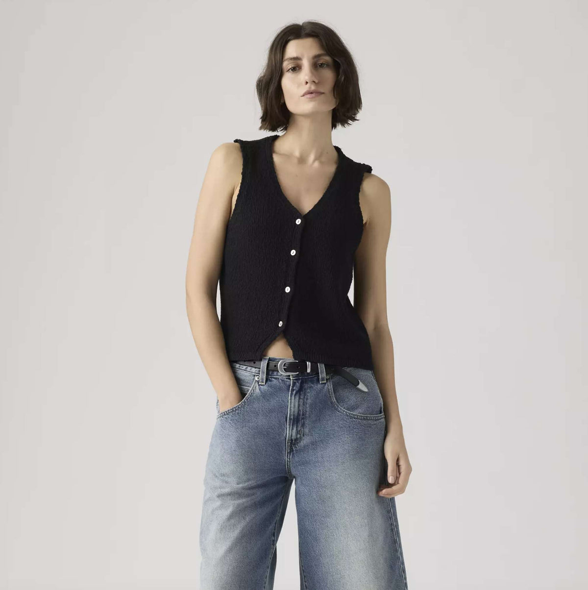Gilet LEVI'S Mini Helen in Bouclè 005AB-0001 - Antracite