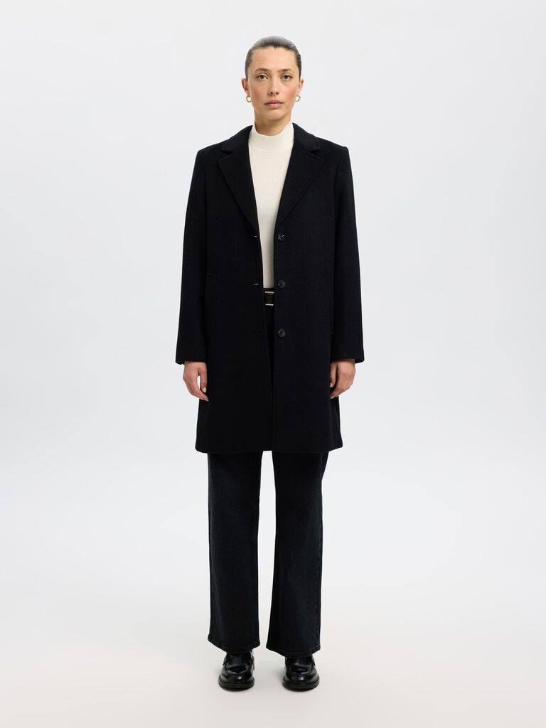 Cappotto SELECTED 16098046 - Black