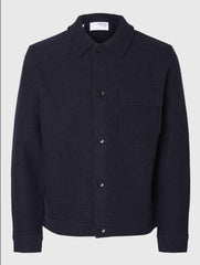 SELECTED 16094274 Knit Jacket - Sky Captain