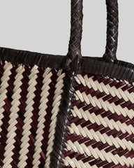Borsa VIPERA RUBY STRIPES - Ivory/Fog/Barolo