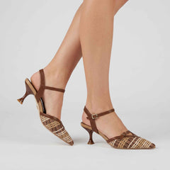 Décolleté GOLD&GOLD GY460 - Brown