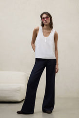Camicia smanicata ECOALF RITA - White
