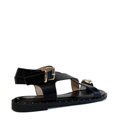 Sandalo basso FRANCESCO MILANO J18-02A - Nero