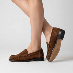 Mocassino JULIE DEE ME639 - Camoscio Cognac