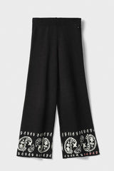 Pantalone in maglia GAELLE PARIS GAABW07204 - Nero