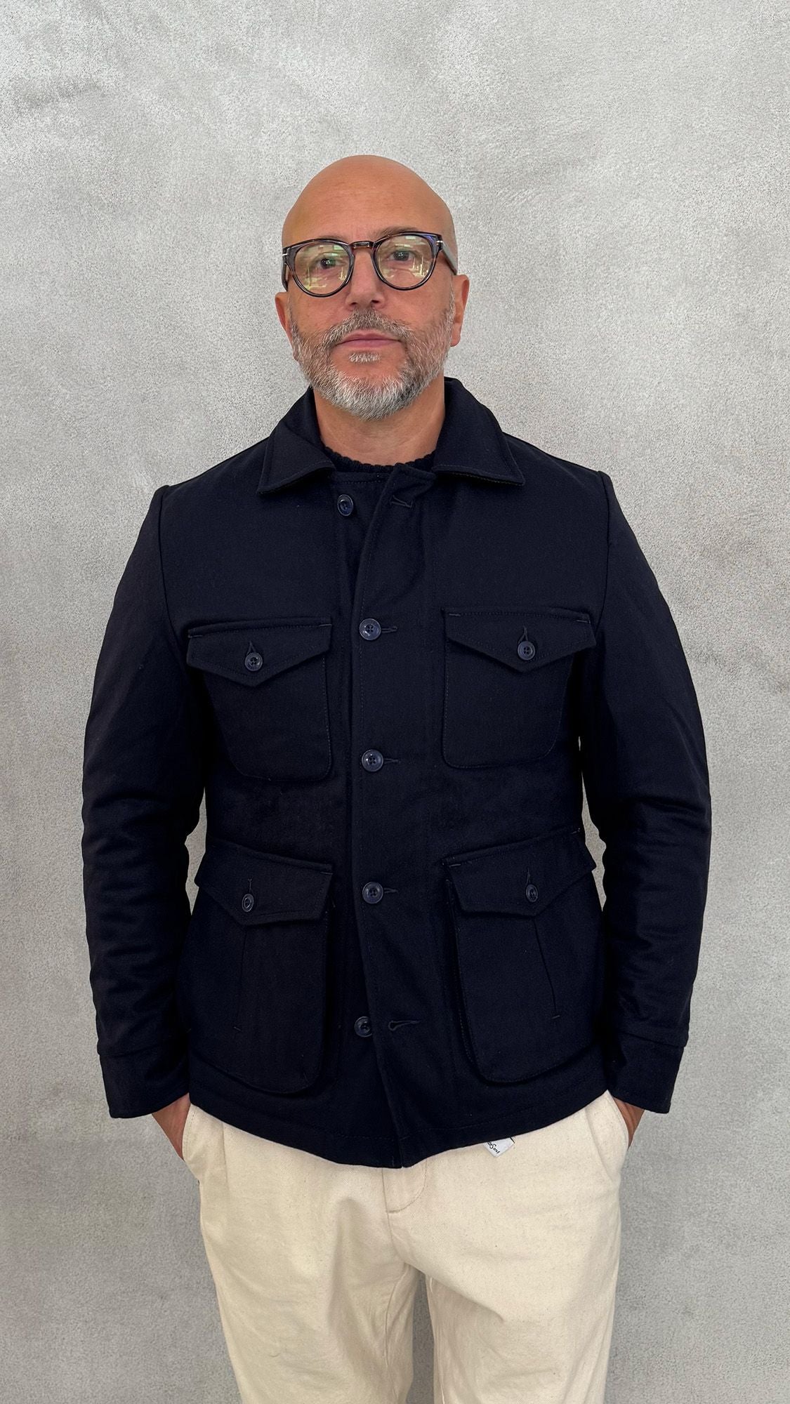 Giacchetto BLEEKER Utility Wool Smith 5022 - Navy