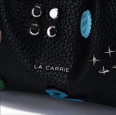 Borsa Shopping LA CARRIE SMILES SYNT. TUMBLED 152M-MG-146 - Black