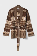 Cardigan over GAELLE PARIS GAABW07231 - Marrone