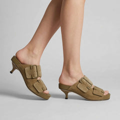 Sandalo con tacco JVAM 40537 Joss - Taupe suede