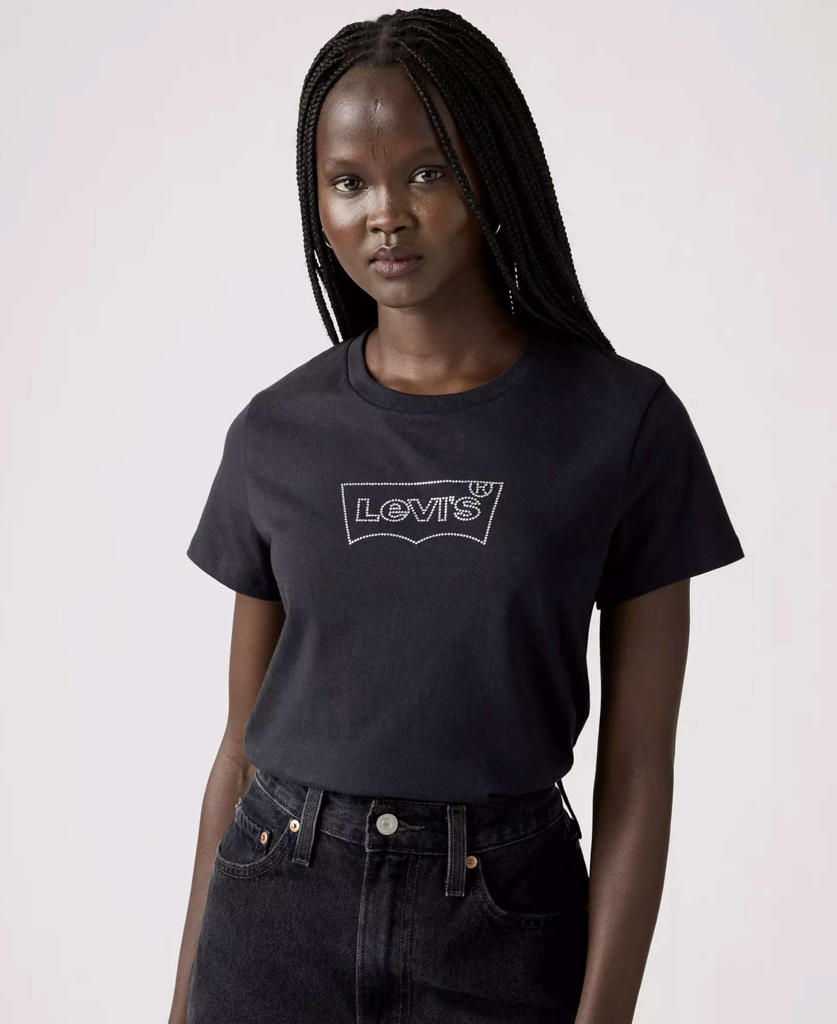 T-shirt LEVI'S The Perfect Tee 17369-3272 - Iridescent Rhinestone Anthracite