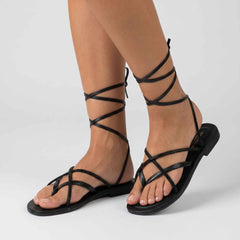 Sandalo basso DONNA TOSCANA LIDO715 - Nero
