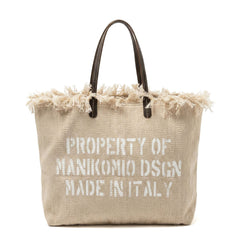 Shopper MANIKOMIO 2 PROJECT COTTON STRIPE - Yellow