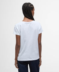 T-shirt con logo Kenmore BARBOUR LTS0671 - White