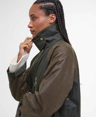 Giaccone cerato Evette BARBOUR LWX1485 OL52 - Fern/Tartan