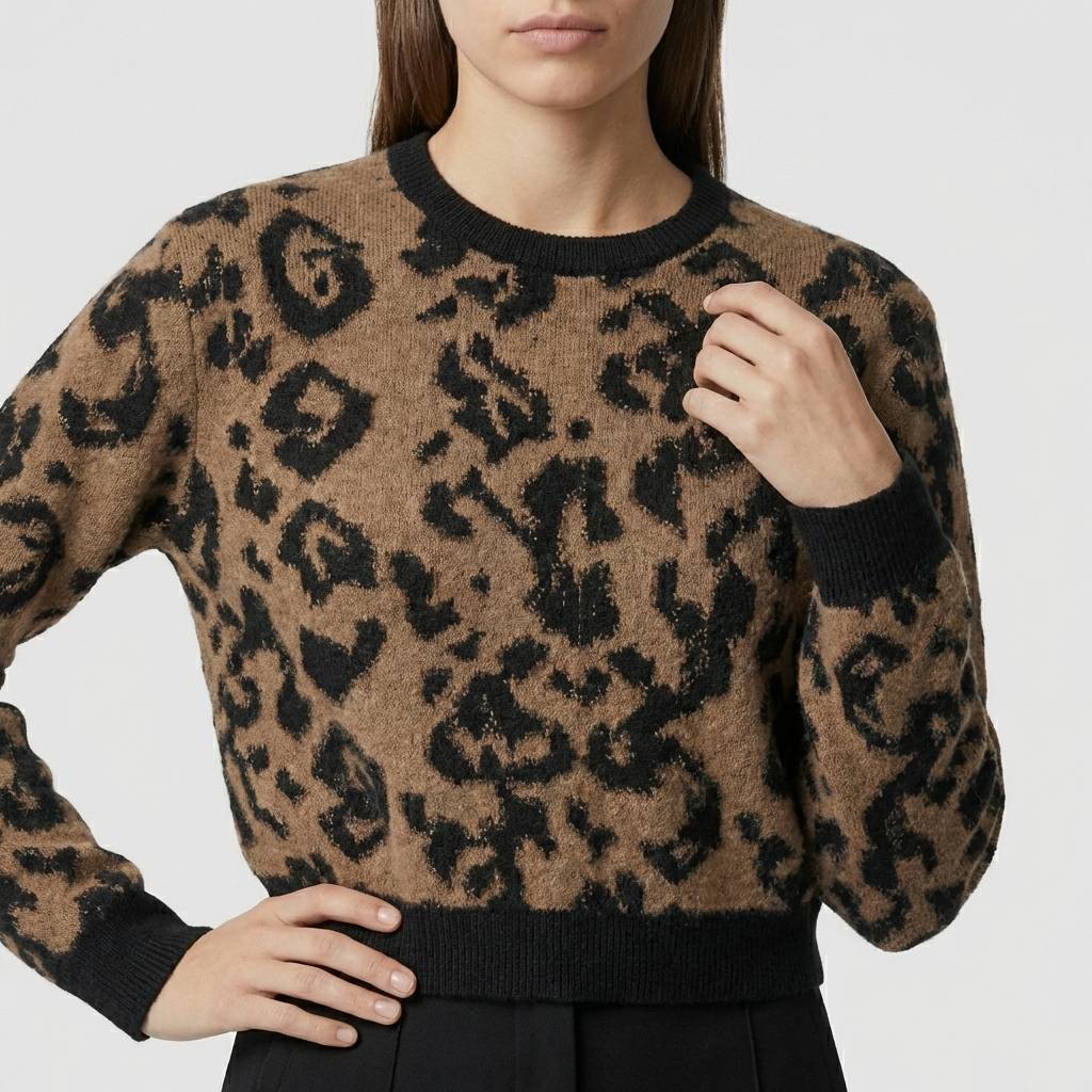 Pullover crop GAELLE PARIS GAABW07189 - Maculato