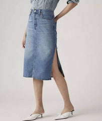 Gonna LEVI'S Women's 'Side Slit Skirt A4711-0000 - Blu