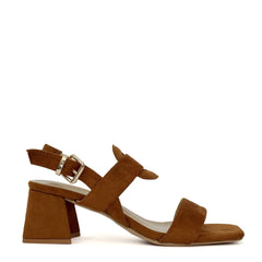 Sandalo con tacco FRANCESCO MILANO J30-01C - Marrone