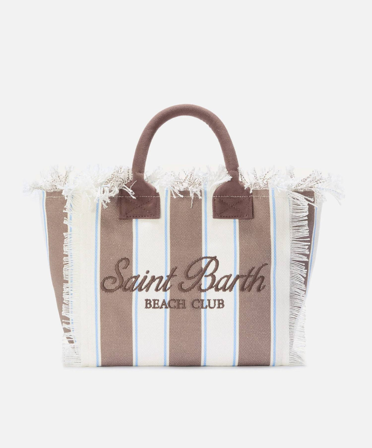 Borsa a mano SAINT BARTH COLETTE 02597L - Beach Stripes Bianco/Marrone