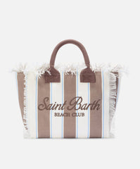 Borsa a mano SAINT BARTH COLETTE 02597L - Beach Stripes Bianco/Marrone