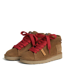 Polacchino P003 PANCHIC Suede Faux Fur  - Cognac
