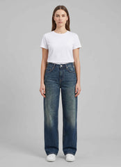 Jeans THE NIM TORI Woman High Rise - Used Med Dark Blue