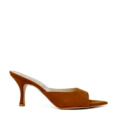 Ciabattina con tacco DIVINE FOLLIE P0700 - Cuoio
