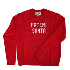 Maglione SAINT BARTH NEW QUEEN - Fatemi Santa Rosso 00585I