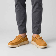 Sneaker HEY DUDE Wally COMF Worn Twill 45113 - Bone Brown/Olive Grey