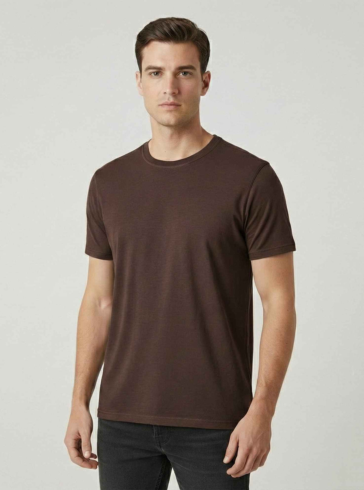 T-shirt Basic BLEEKER 1201 - Brown