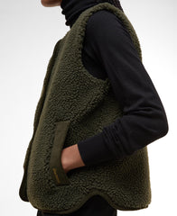 Gilet in pile Luciana BARBOUR LFL0079 OL51 - Olive