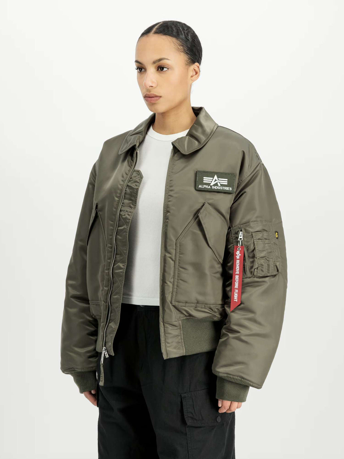 Giubbotto Unisex ALPHA INDUSTRIES CWU-45 Heritage Bomber - Mud Olive