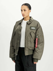 Giubbotto Unisex ALPHA INDUSTRIES CWU-45 Heritage Bomber - Mud Olive