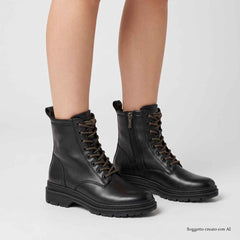 Stivaletto Stringato TAMARIS 25230 - Black