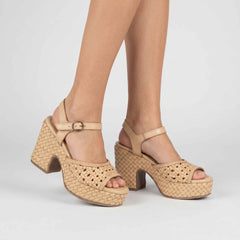 Sandalo con zeppa CARMELA 16163704 - Piel Beige