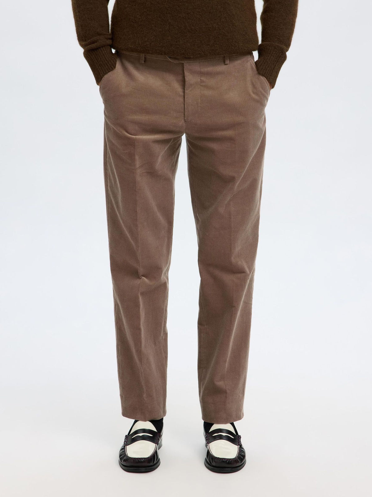 Pantalone velluto SELECTED 16094864 - Brownie