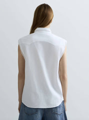 Camicia smanicata REPLAY W2437.000.84004ET. 011 - Bianco