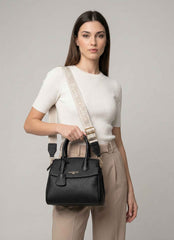 Regular hand bag GAELLE PARIS GAACW03133 - Jacquard Nero