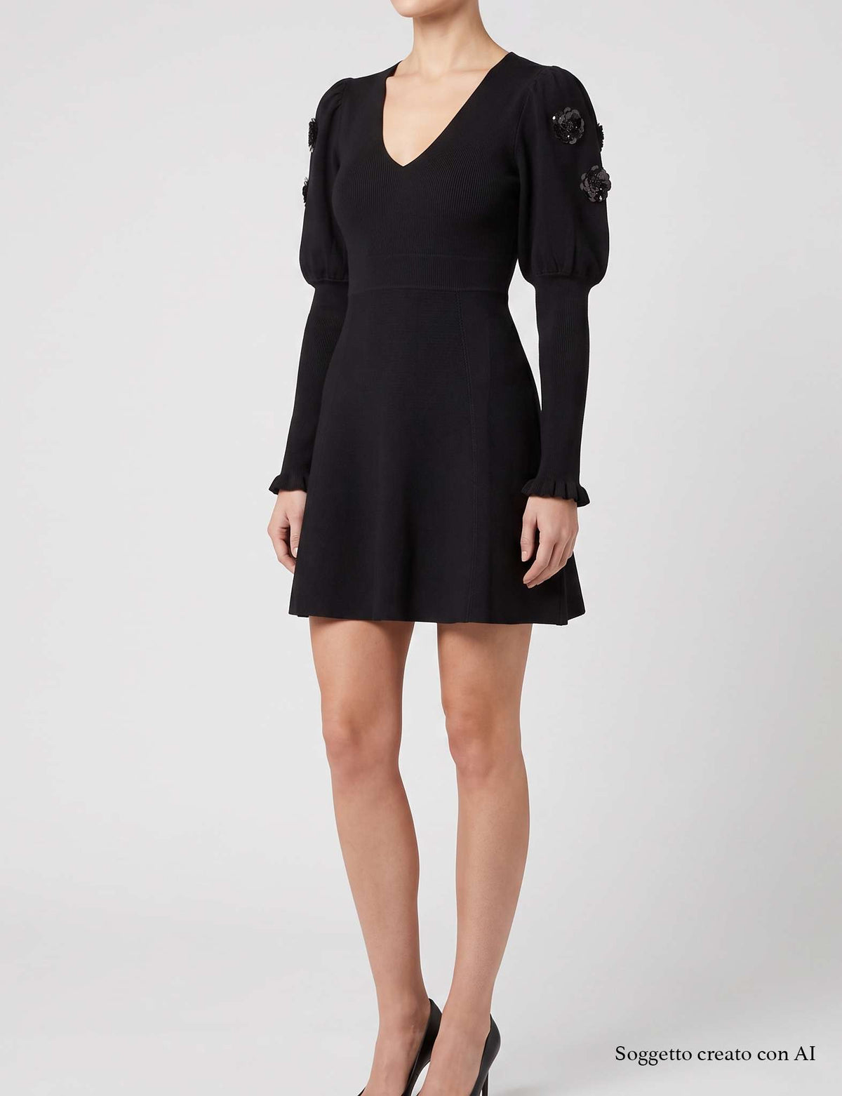Abito in maglia TWINSET ACTITUDE 3102 - Nero