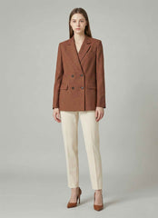 Giacca doppiopetto GAELLE PARIS GAABW10023 - Marrone